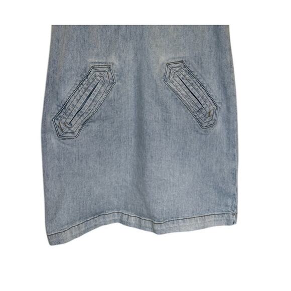 Current Elliot Denim Dress Women 0 X Small Blue Western Preppy Casual Festival - Picture 3 of 7